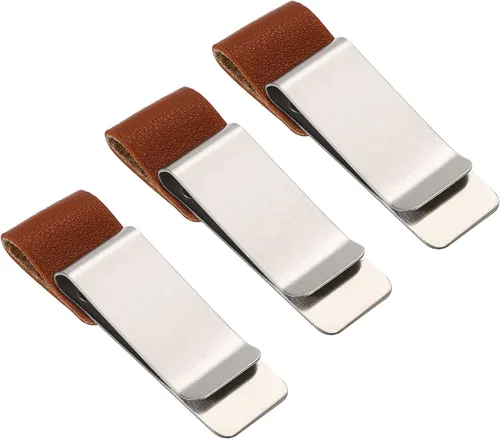Vista 8 de PATIKIL Bucle para bolígrafo, paquete de 3 unidades de cuero para cuaderno de viajero, soporte para lápices, marcador de manga tallada con clip
