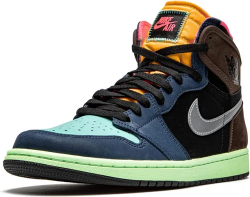 Vista 4 de Nike Hombres Air Jordan 1 Retro Alto OG Bio Hack