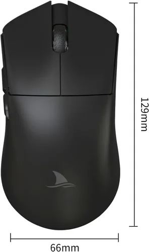 Vista 7 de Darmoshark Mouse inalámbrico para juegos M3, Tri-Mode 2.4GUSB-CBluetooth hasta 26000DPI, sensor óptico PAW3395 ligero, 2.05 oz, 5 botones
