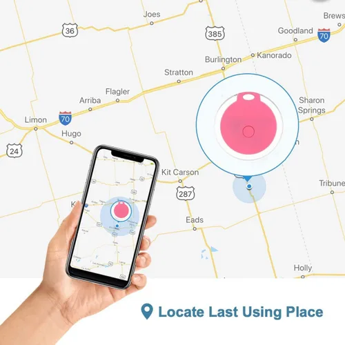 Vista 3 de Paquete de 4 localizadores de llaves inteligentes, dispositivo de seguimiento GPS para niños, mascotas, llavero, cartera, equipaje, etiqueta