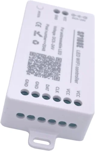 Vista 3 de Controlador WiFi WS2811 WS2812B SP108E Tira LED WS2813 WS2815 SK6812 Etc Módulo LED Luz Aplicación Inteligente Control Inalámbrico DC5-24V
