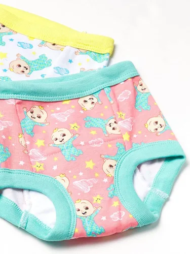 Vista 4 de Coco Melon 10-PK Toddler Potty Training Pants with Stickers and Success Tracking Chart in size 18M, 2T, 3T and 4T