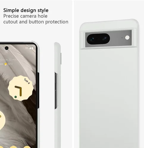 Vista 5 de Bastmei Funda para Google Pixel 7 5G (2022), extremadamente ligera, ultra ligera, súper delgada, protección de cámara, carcasa de PC dura