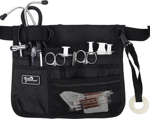 Vista 17 de Cinturón organizador médico, riñonera para enfermera, riñonera para enfermeras para el trabajo, kit práctico para la cintura para enfermeras