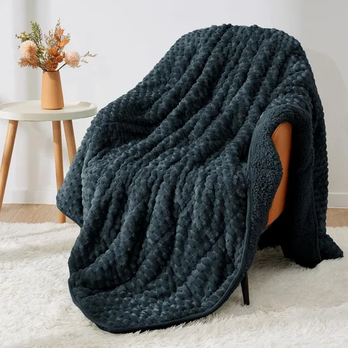 Vista 16 de Uttermara Manta con peso para adultos, 15 libras, tamaño individual, 48 x Negro
