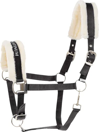 Vista 12 de HORZE Howard Forro Polar Suave Acolchado Ajustable de Poliéster Cabestro de Caballo - Negro - Caballo
