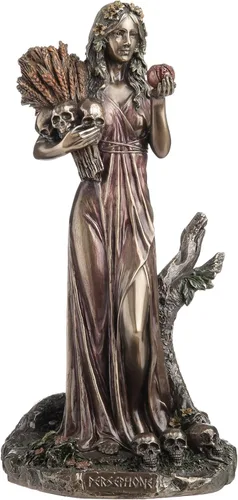 Vista 7 de Veronese Design 6 1/8 pulgadas Perséfone diosa griega de la resina de la escultura de la resina de la escultura de hierro fundido en frío final