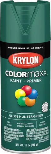 Vista 86 de Krylon K05554007 COLORmaxx Pintura en aerosol y base para uso en interiores y exteriores, color almendra satinada, 12 onzas (paquete de 1)