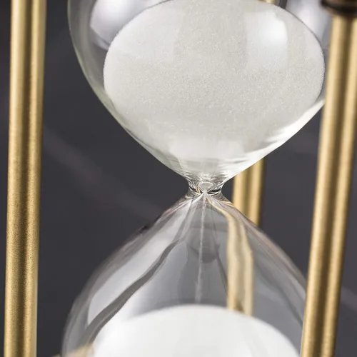 Vista 5 de SuLiao - Reloj de arena de latón metálico con temporizador de 5, 15, 30 y 60 minutos para decoración de oficina