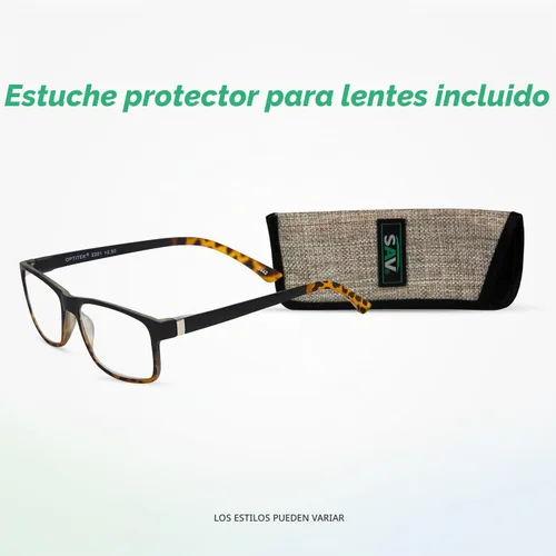 Vista 6 de Select-A-Vision Optitek Tri Focus 2201 - Lentes de lectura unisex para adultos, color negro, Negro (Demi)