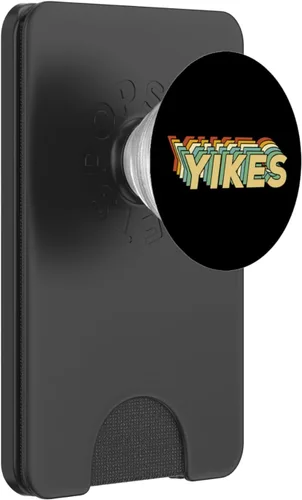 Vista 8 de Yikes Pop-Socket Funny Retro 70s 80s - Regalo de Navidad para cumpleaños, diseño de PopSockets
