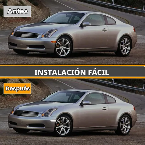 Vista 4 de luces direccionales laterales LED compatibles con G35 2D Coupé 2003-2007 / para Skyline V35 Coupé 2002-2007, lámparas de luces direccionales Luces