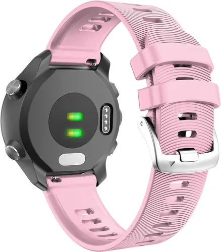 Vista 9 de ANCOOL Correa de reloj Garmin Forerunner 245/165/55/645, correa de reloj deportiva de silicona de 0.787 pulgadas compatible con Garmin Vivoactive