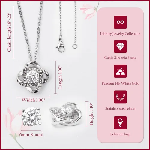 Vista 4 de Collar de joyería para hija de mamá e hijas, collar para niñas, collar de amor e hija