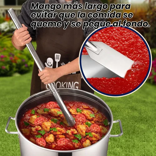 Vista 7 de ARC - Paleta mezcladora de acero inoxidable de 36 pulgadas con mango