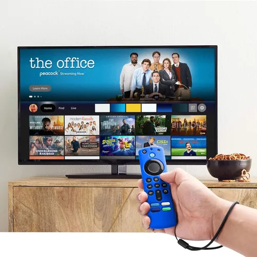Vista 6 de ONEBOM Firestick - Funda protectora para control remoto de 3ª generación con Alexa Voice Remote 4K, funda protectora de silicona antideslizante a