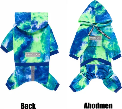 Vista 2 de Sudadera con capucha para perros de invierno para perros grandes y medianos, sudadera con capucha de 5 patas, sudadera con capucha de forro polar