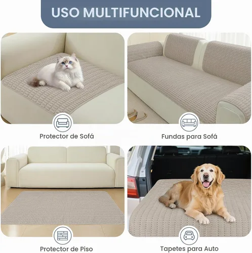 Vista 5 de Funda Protectora para Sofá de Perro, Fundas para Sofás para Mascotas Lavables, Funda para Sofá de Mascotas Impermeable y Antideslizante, Fundas