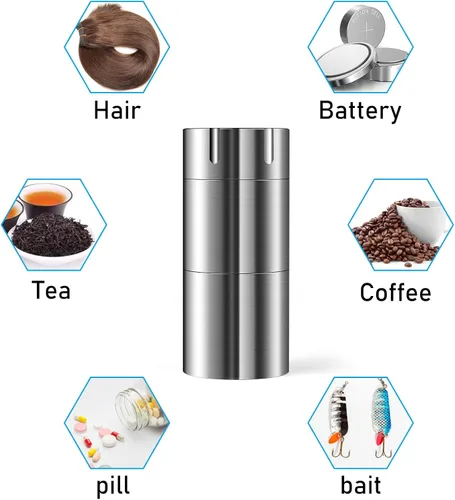 Vista 4 de Pastillero portátil de un solo compartimento+contenedor organizador de píldoras de doble compartimento