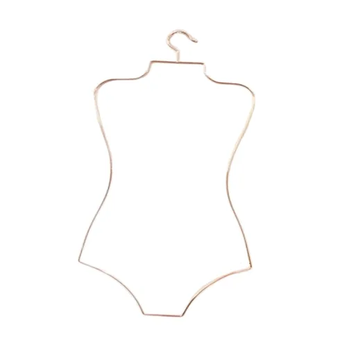 Vista 4 de 2 ganchos para traje de baño con forma de cuerpo, organizador de armario para niños, perchero para ropa de playa, colgador de ropa para armario
