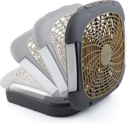 Vista 5 de O2COOL ventilador portátil de 10 pulgadas con luces para acampar Sí