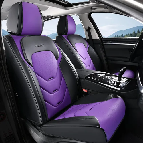 Vista 19 de Coverado Funda de asiento de automóvil, funda de asiento delantero para automóvil, protector de asiento de automóvil de cuero impermeable, fundas