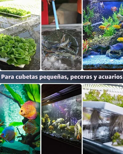 Vista 6 de Pawfly Barra Difusora de Aire para Acuario 4 Pulgadas, Burbujeador de Piedra para Tanque de Peces con Base de Plástico Cuadrada Difusor de Oxígeno