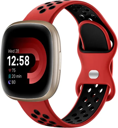 Vista 12 de Maledan Correas deportivas transpirables para Fitbit Versa 3/4, Sense/Sense 2, correas de repuesto para hombres y mujeres, accesorios para relojes