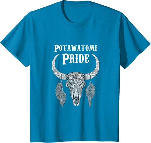 Vista 51 de Potawatomi Pride Tribe Native American Indian Buffalo Camiseta