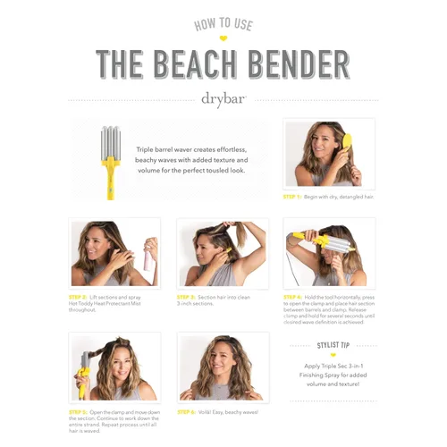 Vista 6 de Drybar The Beach Bender Triple Barrel Waver