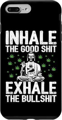 Vista 12 de Inhale Good Shit Exhale Bullshit - Weed Cannabis - 420 Case for iPhone 17