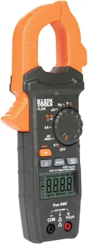 Vista 8 de Klein Tools CL320 - Medidor de pinza digital de HVAC, rango automático de 400 amperios CA, voltaje AC/DC, TRMS, microamperios de CC, resistencia