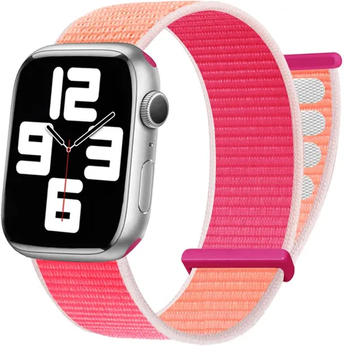 Vista 9 de Nylon Band Compatible with Apple Watch: Sport Loop Fits iWatch Series