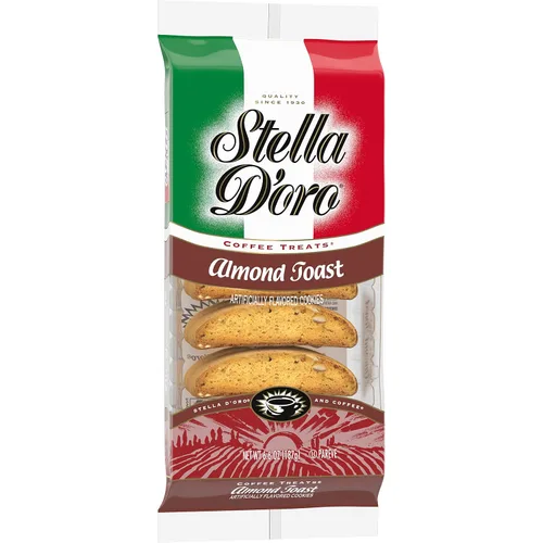 Vista 5 de Stella D'oro Galletas crujientes de café tostado de almendra, 6.6 onzas (paquete de 12)