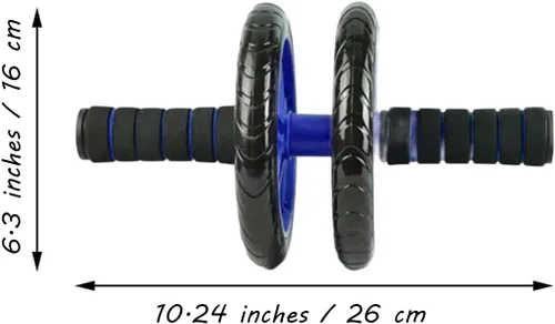 Vista 3 de Rodillos abdominales con rodillera, entrenamiento muscular, equipo de fitness para hombres y mujeres, para el hogar, oficina, gimnasio al aire libre