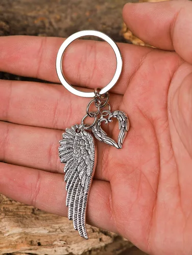 Vista 6 de HAQUIL Llavero vintage de la suerte, accesorios de regalo para hombres y mujeres, llavero de joyería