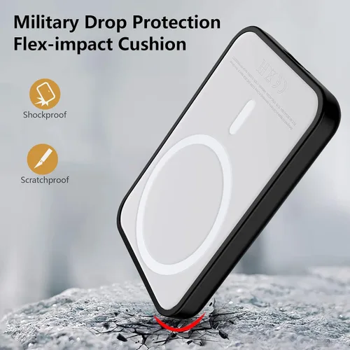 Vista 3 de Paquete de 2 fundas para batería Magsafe, transparente/transparente