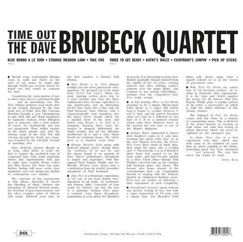 Vista 2 de Time Out (Transparent Clear Vinyl) LP