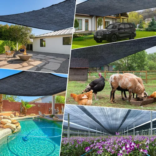 Vista 7 de Keten Tela de Sombra para Jardín 40%, Lona de Malla HDPE de 10x12 Pies con Ojales Mejorados, Sombras Solares Exteriores Resistentes a UV