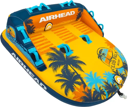 Vista 7 de Airhead Mable Towable Tube for Boating, 1-4 Rider Inflatable Boat Tube for Water Tubing, Heavy Duty Full Nylon Cover, EVA Foam Pads, Dual Tow Point