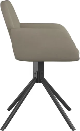 Vista 7 de Tidyard Juego de 2 sillas de comedor giratorias de terciopelo, sillas laterales de tapicería de terciopelo, patas de metal para cocina, comedor