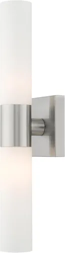 Vista 6 de Livex Lighting 10102-05 Aero - Luz de baño con 2 luces, cromada, 4.5" x 18