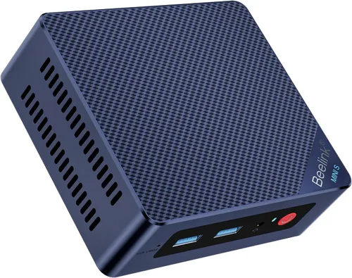 Vista 11 de Beelink Mini PC Mini S12 con procesador N95, 8G DDR4 256G SSD Mini PC de escritorio, WiFi5, BT4.2, Dual HDMI, 2.5G LAN W-11 Home WMini computadora