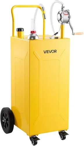 Vista 15 de VEVOR Tanque de transferencia de combustible portátil de acero al carbono Negro