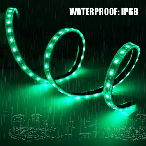 Vista 4 de Roykaw Tira de luz LED para carrito de golf, iluminación de neón para debajo de la carrocería, estándar de millones de colores, LED para EZGO/Club