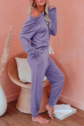 Vista 2 de AUTOMET Womens 2 Piece Outfits Pajamas Sets Summer Lounge Sets Loungewear Sweatsuits with Sweatpants