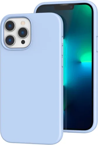 Vista 13 de Funda de silicona líquida compatible con iPhone 12 Pro Max 6.7 pulgadas, funda de gel de protección completa con forro de microfibra, funda