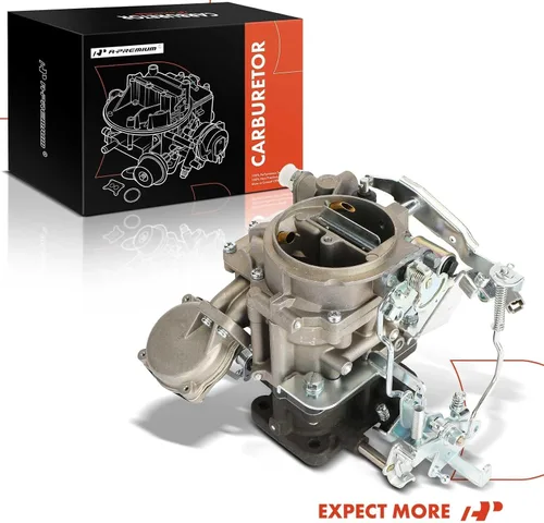 Vista 9 de A-Premium Carburador de 2 barriles compatible con Toyota Land Cruiser 1969-1987, 2.4L 3.4L 3.9L 4.2L, Reemplazo # 2110061012, estrangulador mecánico