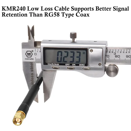 Vista 4 de XRDS -RF Cable SMA de 1 pie, cable de extensión SMA con conector SMA macho a SMA hembra de 50 ohmios KMR240 cable coaxial SMA de baja pérdida
