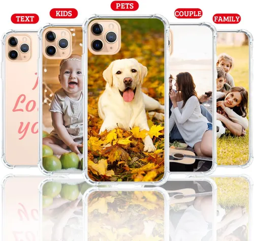 Vista 2 de Funda de teléfono con foto personalizada para iPhone 11 Pro Max, cubierta transparente suave de silicona personalizada con imagen/texto, regalo